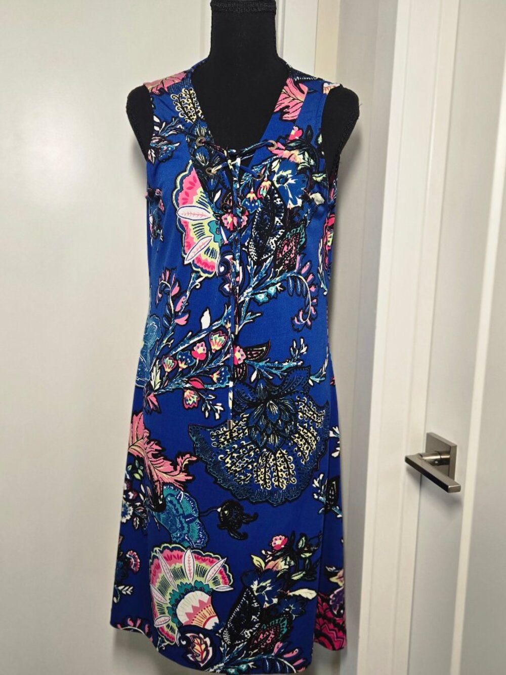 Anthropologie Floral Sleeveless Dress Size M